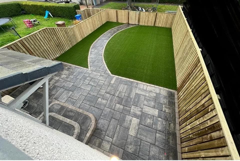 Completed landscaping project by MTCG Services in Fife